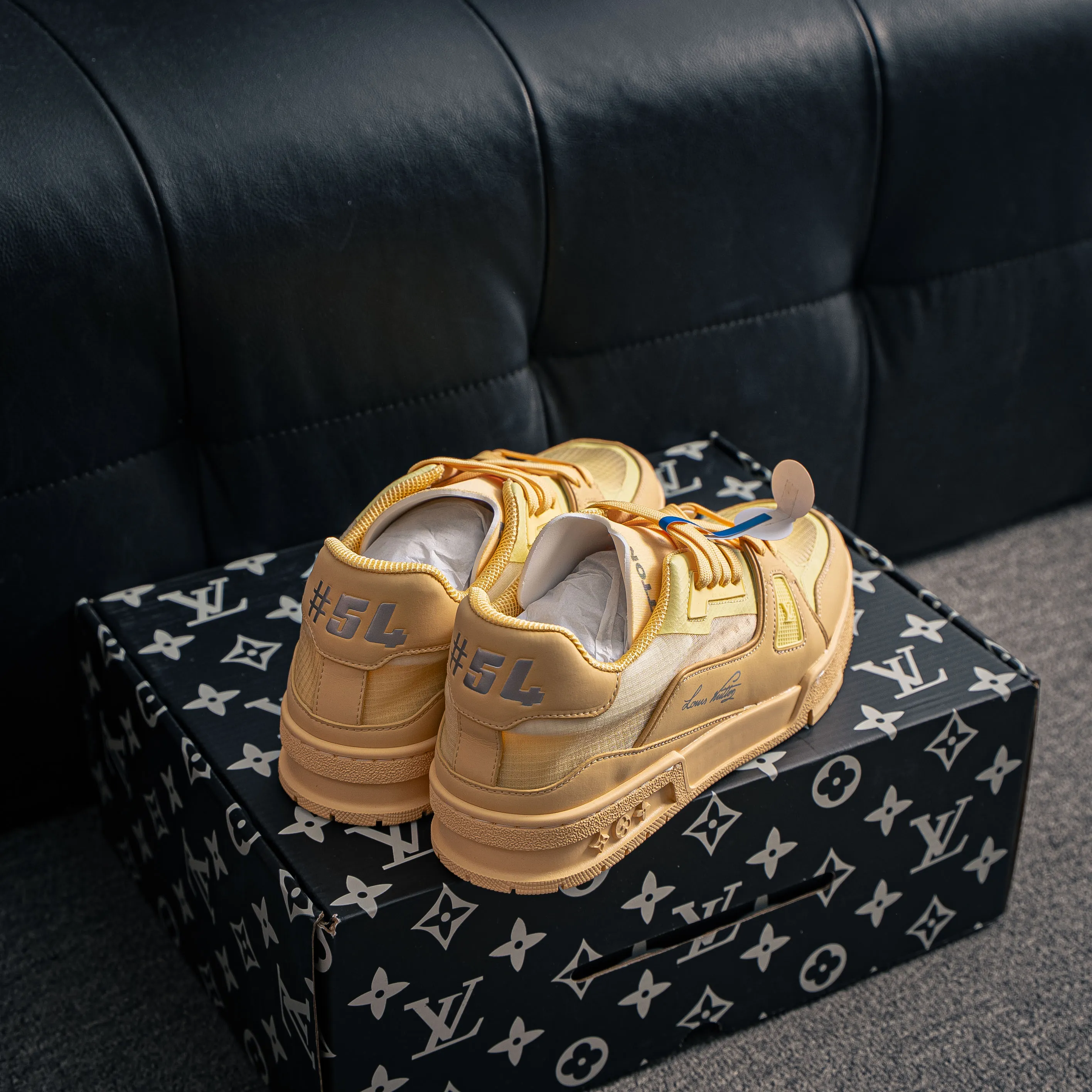 【YS 】 Premium LOUIS VUITTON Tilted Series｜2026 Breathable Series LV Tilted Low Sneakers Series Low-Top Retro Skate Shoes Men Shoes｜